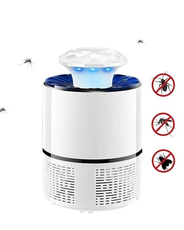 Mosquito Trap with Killer Lamp | Eco Friendly Chemical Free USB Connected UV LED Light Fly Bug Di-Speller with Suction Fan Repellent Lamp (Random color)