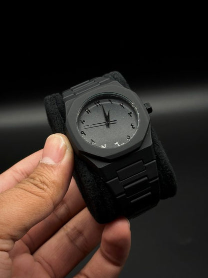 Full BLACK AURA Quartz Watch – Lightweight Design, , Premium Quality & Finish – Best Quality Analog Watch For Boys – Watch For Men | Full Black Color Watch – Without Box