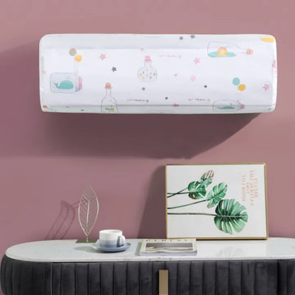 Ac Protective Dust Cover Cute Cartoon Printing Dust Cover for air condition (Random design & Color)1 ton