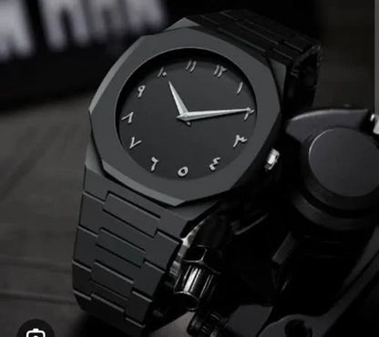 Full BLACK AURA Quartz Watch – Lightweight Design, , Premium Quality & Finish – Best Quality Analog Watch For Boys – Watch For Men | Full Black Color Watch – Without Box