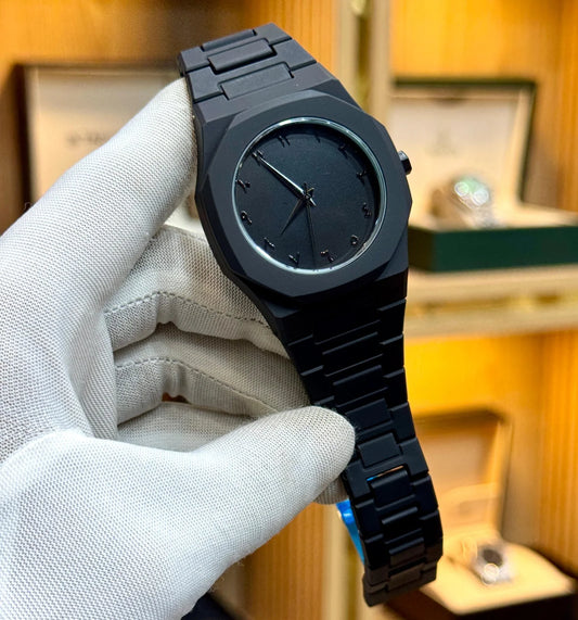 Full BLACK AURA Quartz Watch – Lightweight Design, , Premium Quality & Finish – Best Quality Analog Watch For Boys – Watch For Men | Full Black Color Watch – Without Box